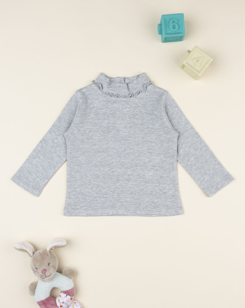 Lupetto bimba grigio chiaro