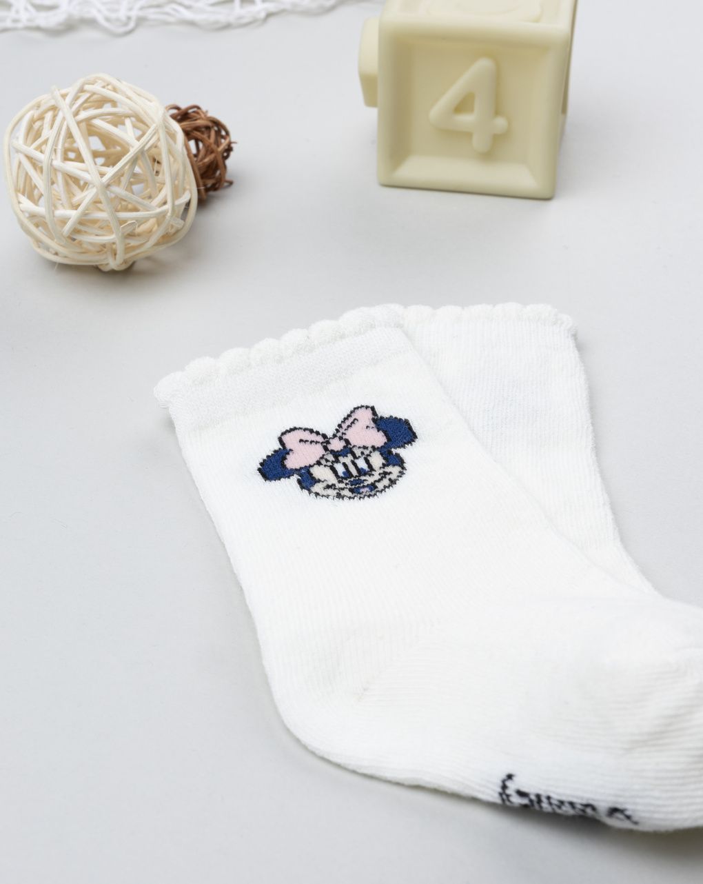 Gambaletto bimba bianco minnie