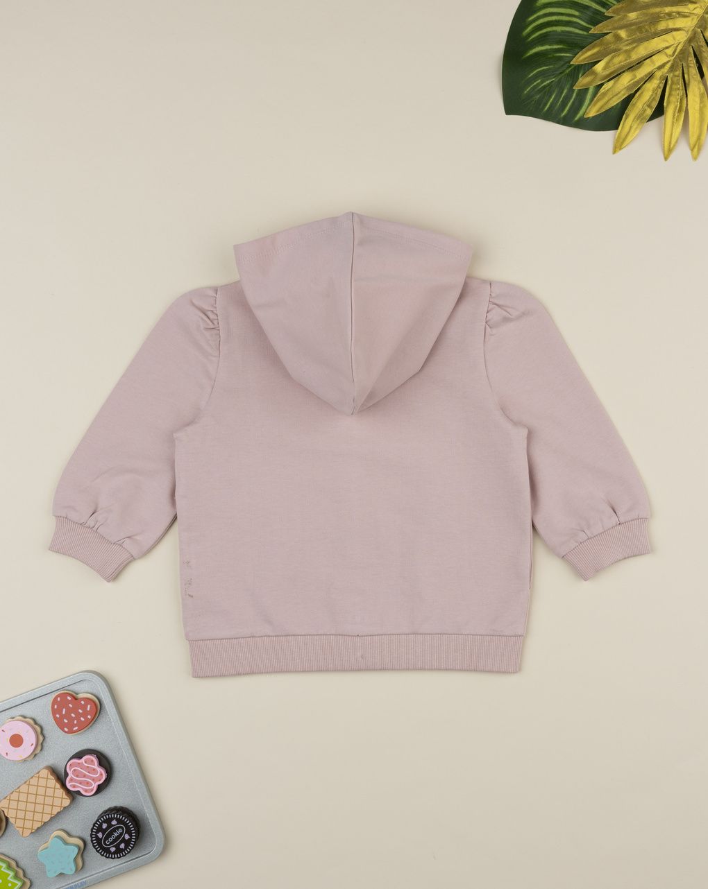 Felpa bimba rosa stampa orsi