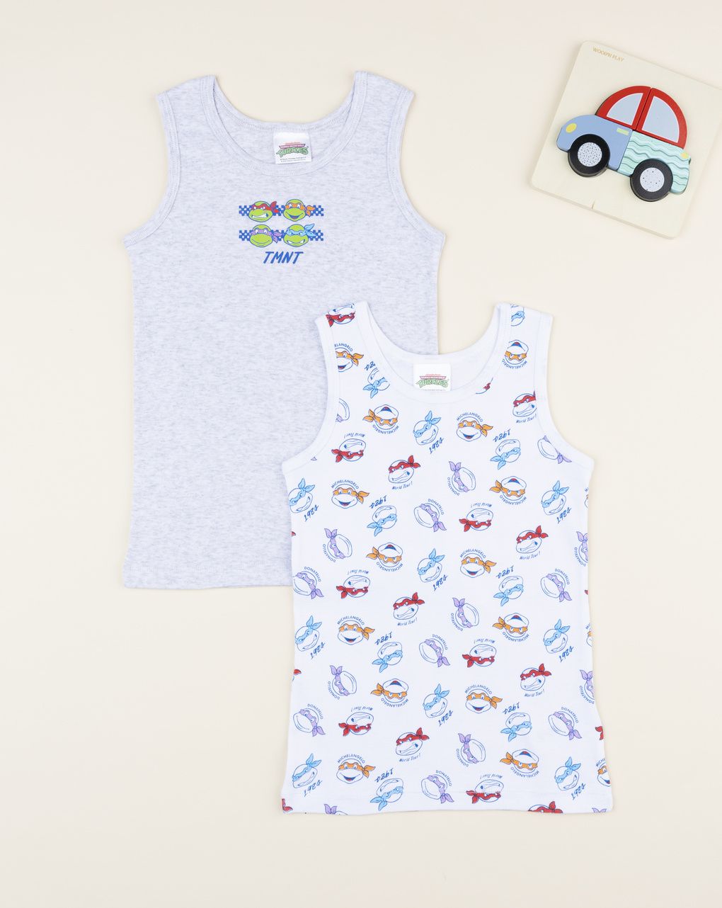 Pack 2 canotte bimbo tartarughe ninja