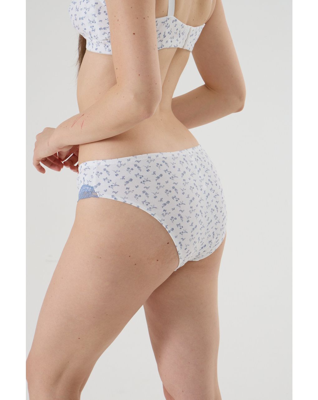 Slip premaman con pizzo e fiori allover