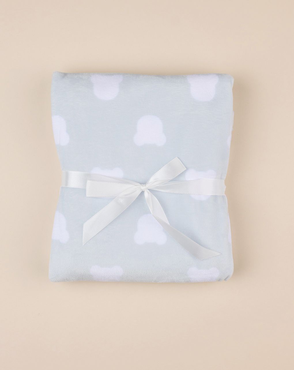 Coperta culla pile bimbo azzurra