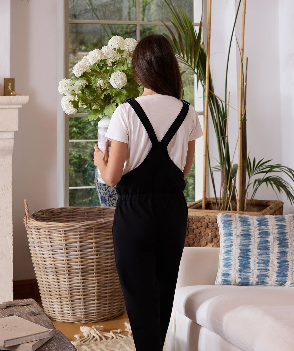 Completo salopette e t-shirt premaman allattamento