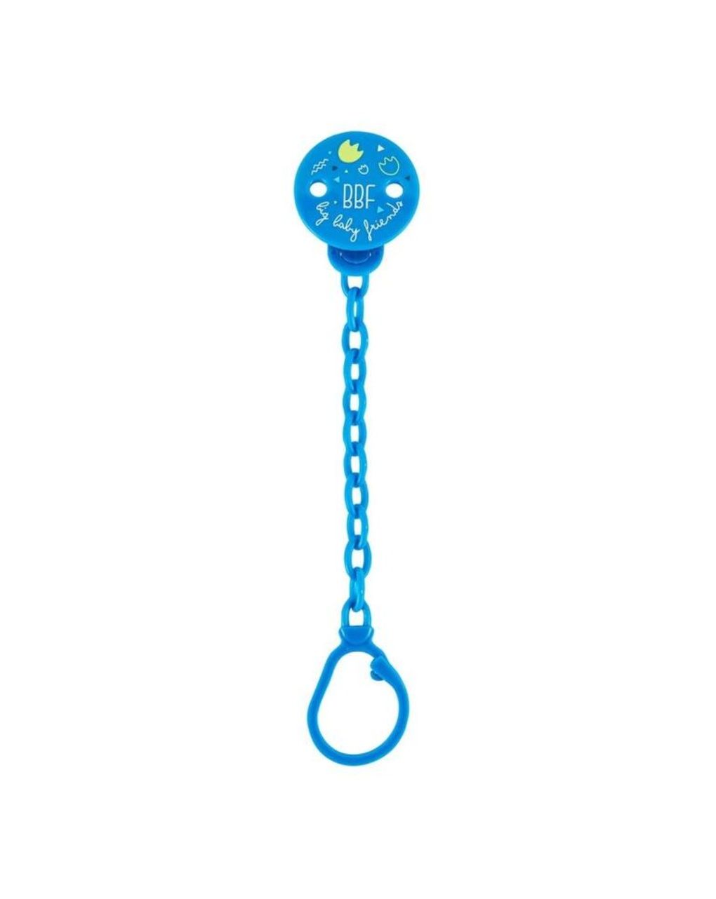 Clip salvasucchietto con catenella - blu - neo baby