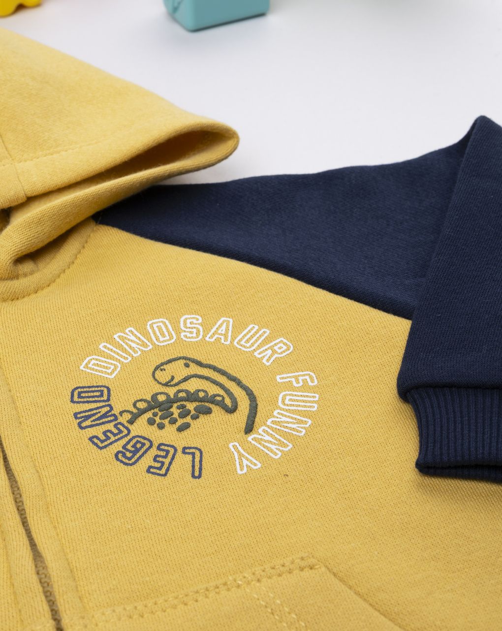 Felpa bimbo gialla/blu