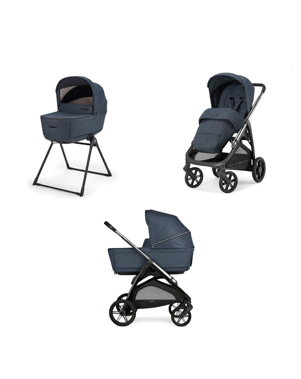 Sistema modulare aptica duo colore resort blue con telaio litio - inglesina