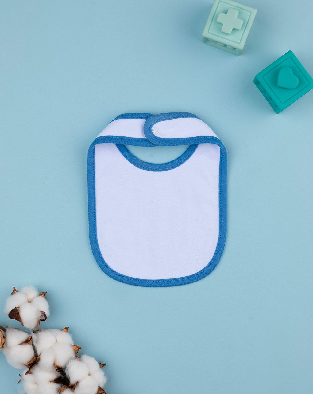 Bavaglino bimbo azzurro ancora