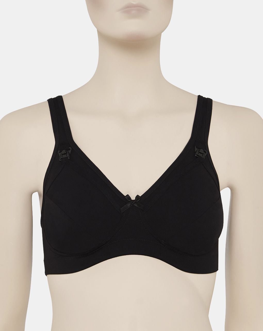 Reggiseno allattamento microfibra nero coppa e