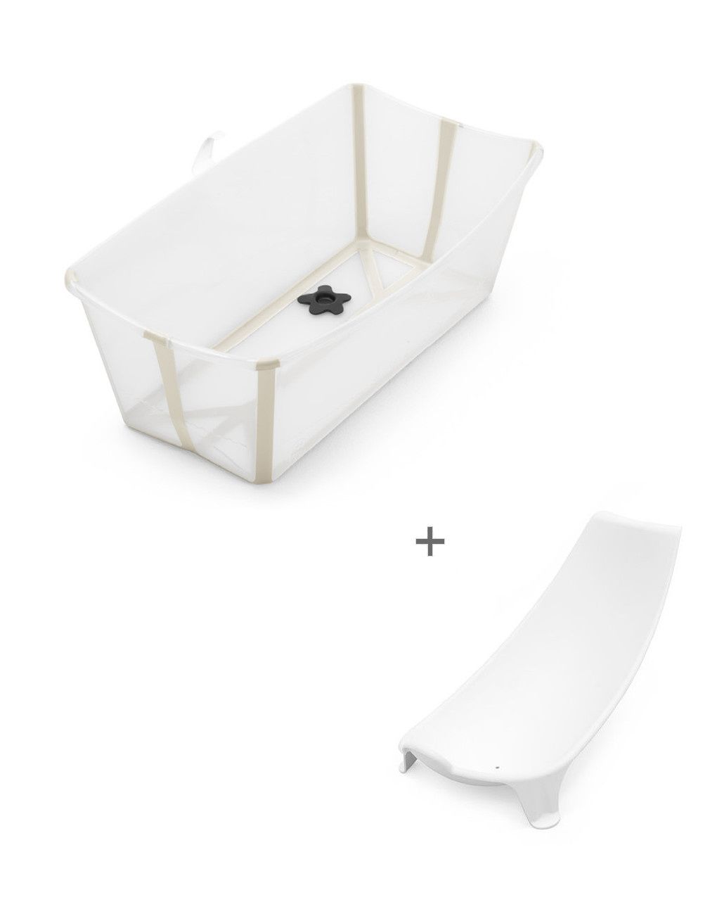 Vaschetta pieghevole flexi bath® bundle sandy beige - stokke®
