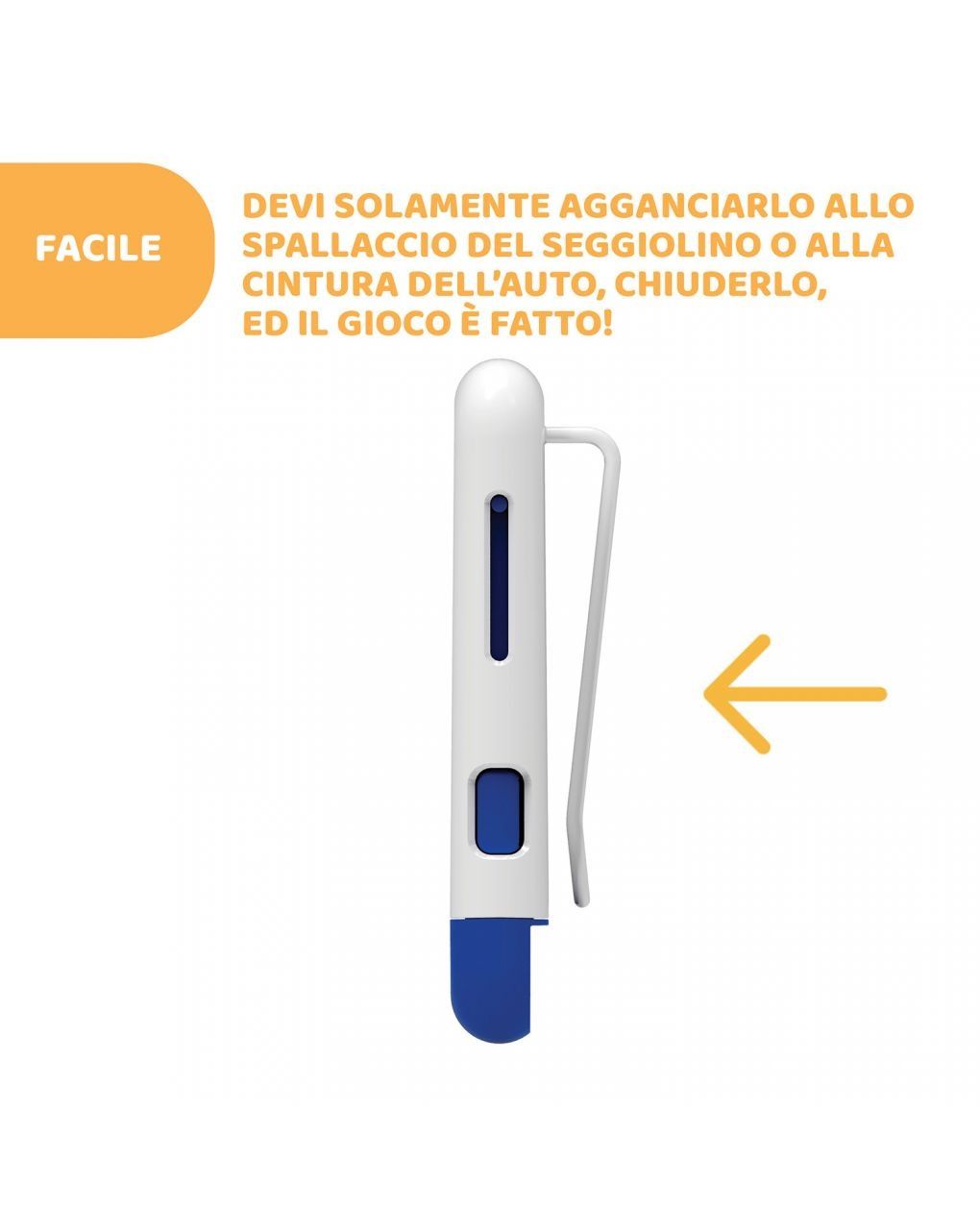 Sistema anti abbandono universale bebècare easy-tec - chicco