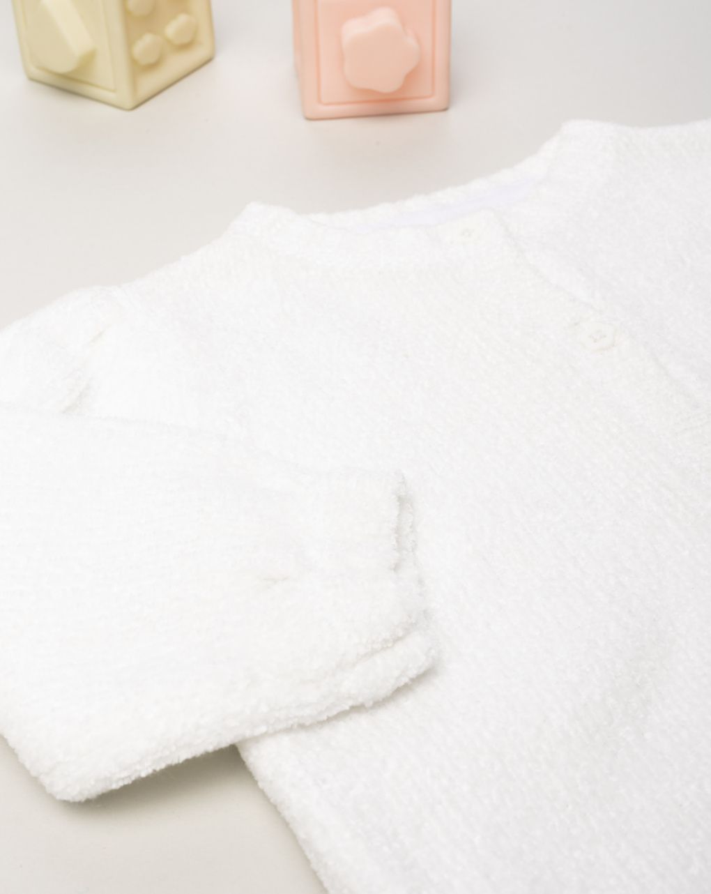 Cardigan bimba bianco
