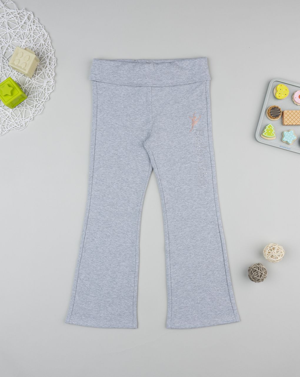 Pantalone bambina grigio ballerina