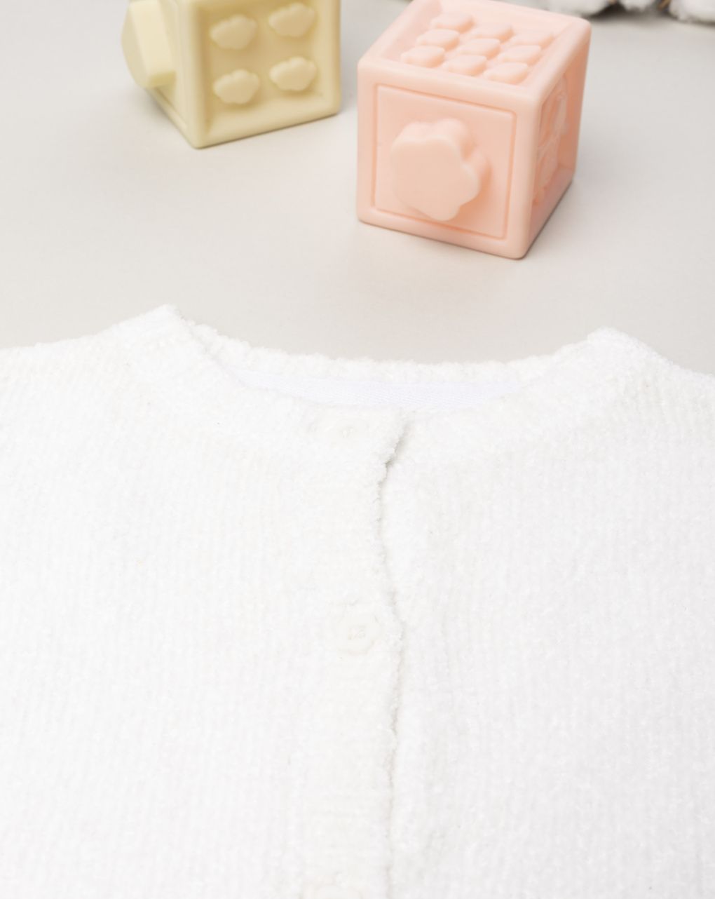 Cardigan bimba bianco