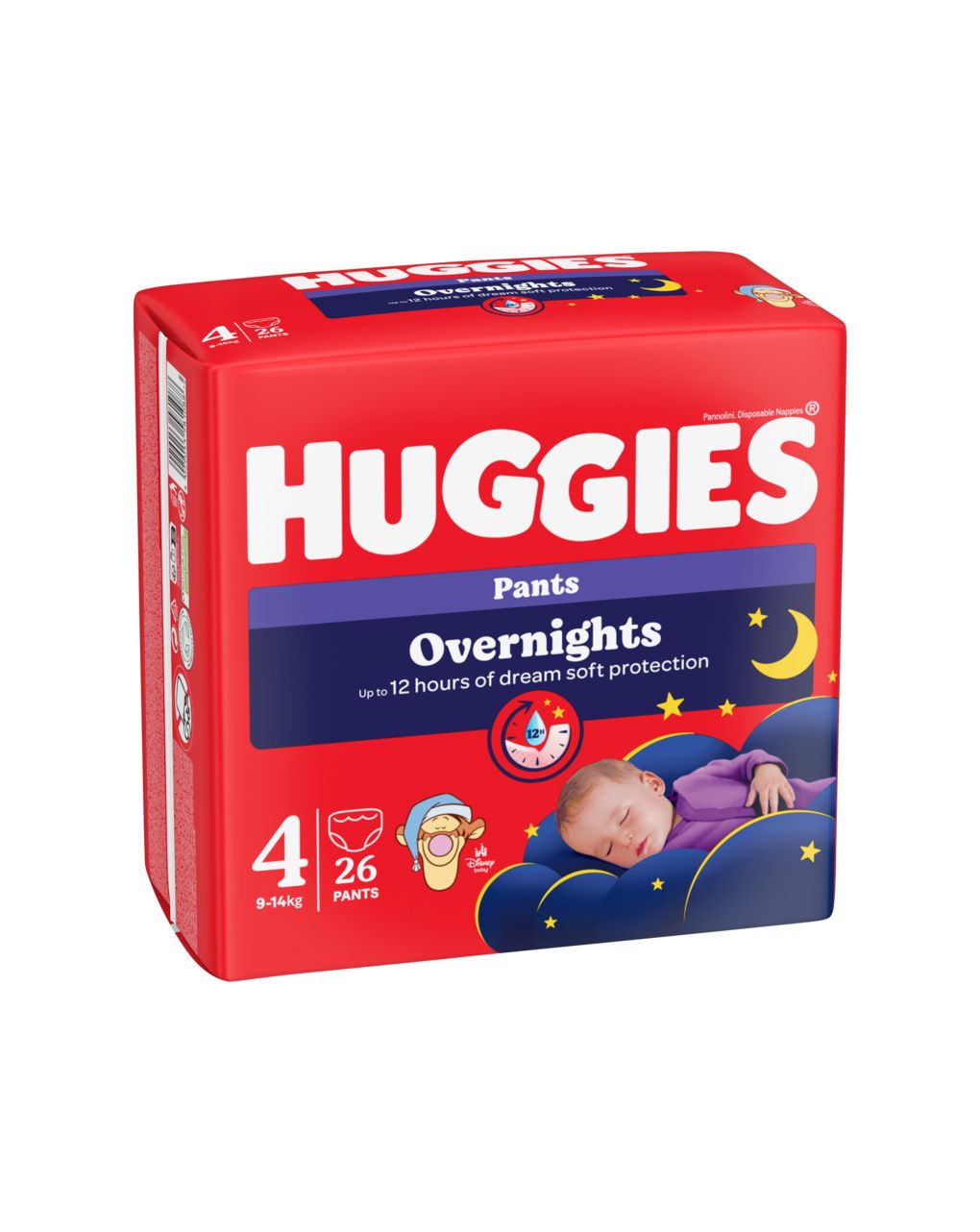 Pannolino overnight mutandina tg. 4 26pz - huggies