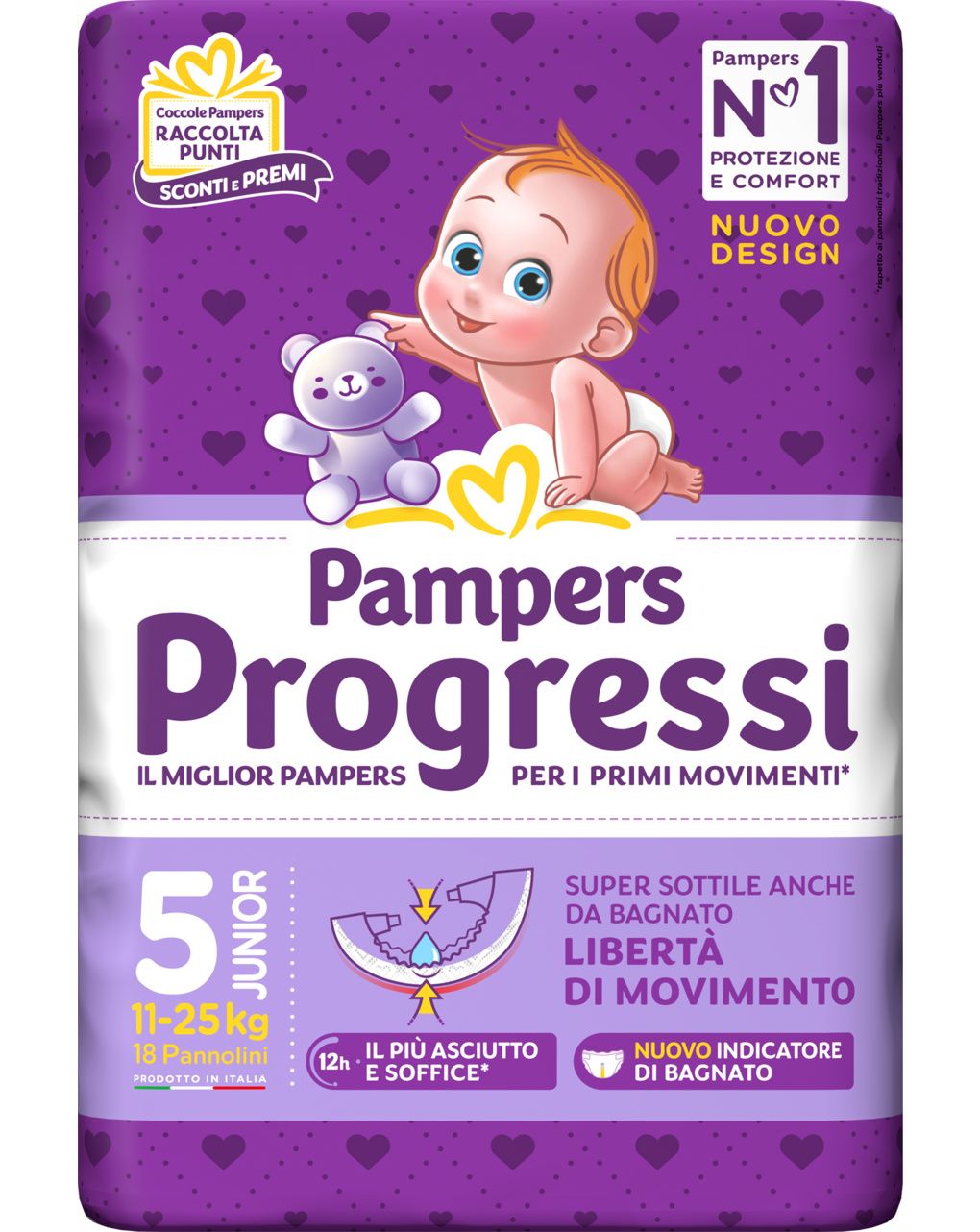 Progressi junior x18 taglia 5 - pampers