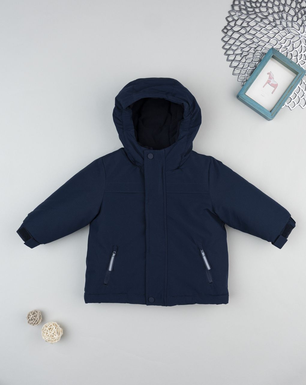 Piumino doppio bimbo blu