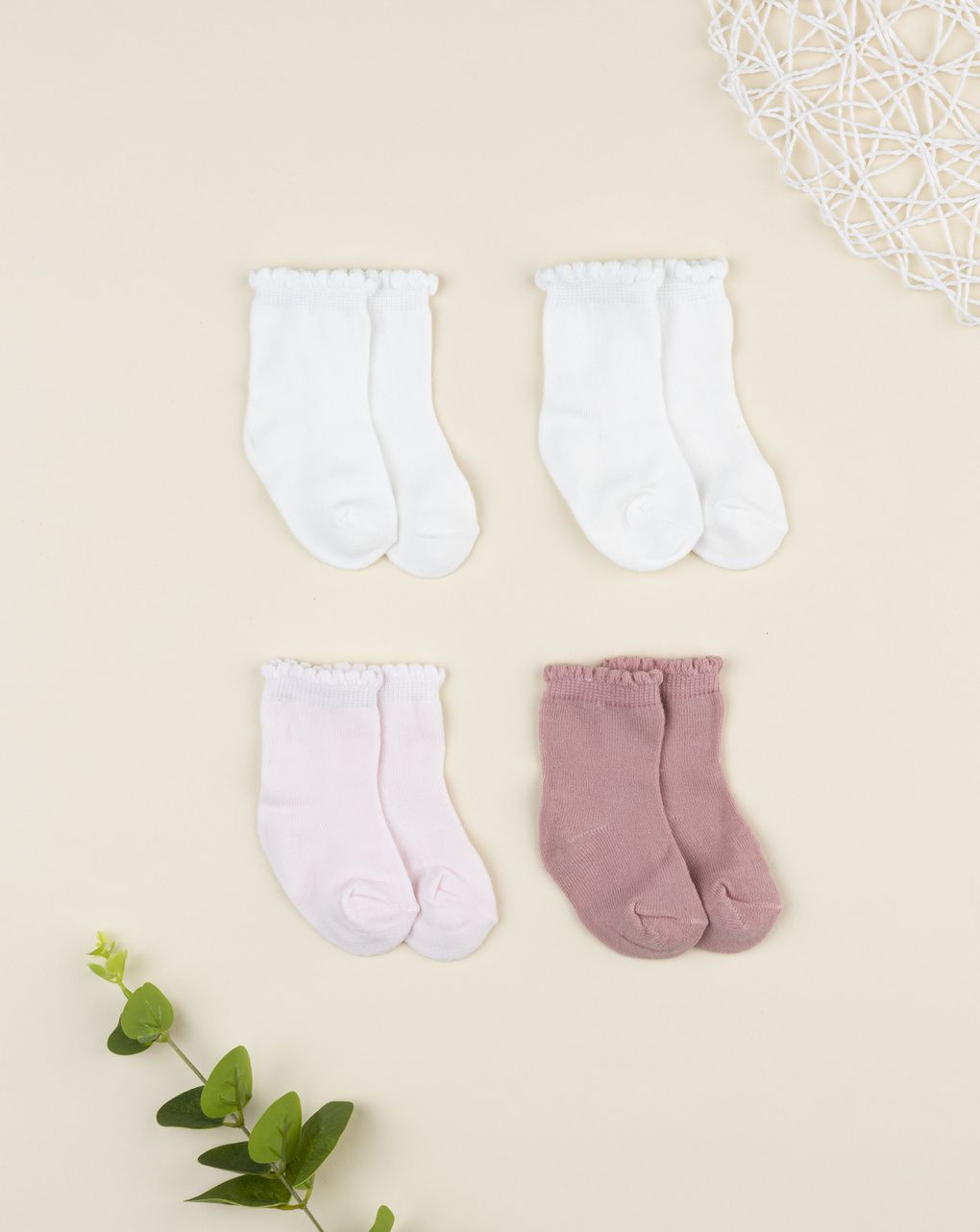 Pack 4 calze bimba multicolor