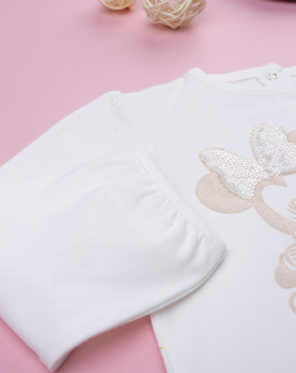 T-shirt bimba minnie con strass