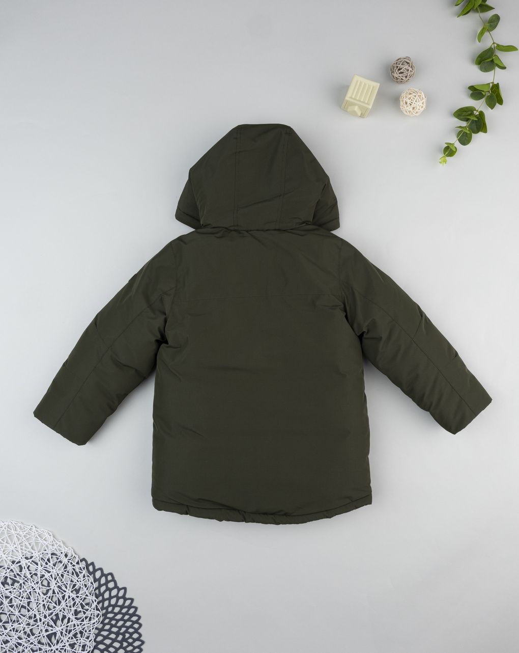 Piumino bambino verde scuro