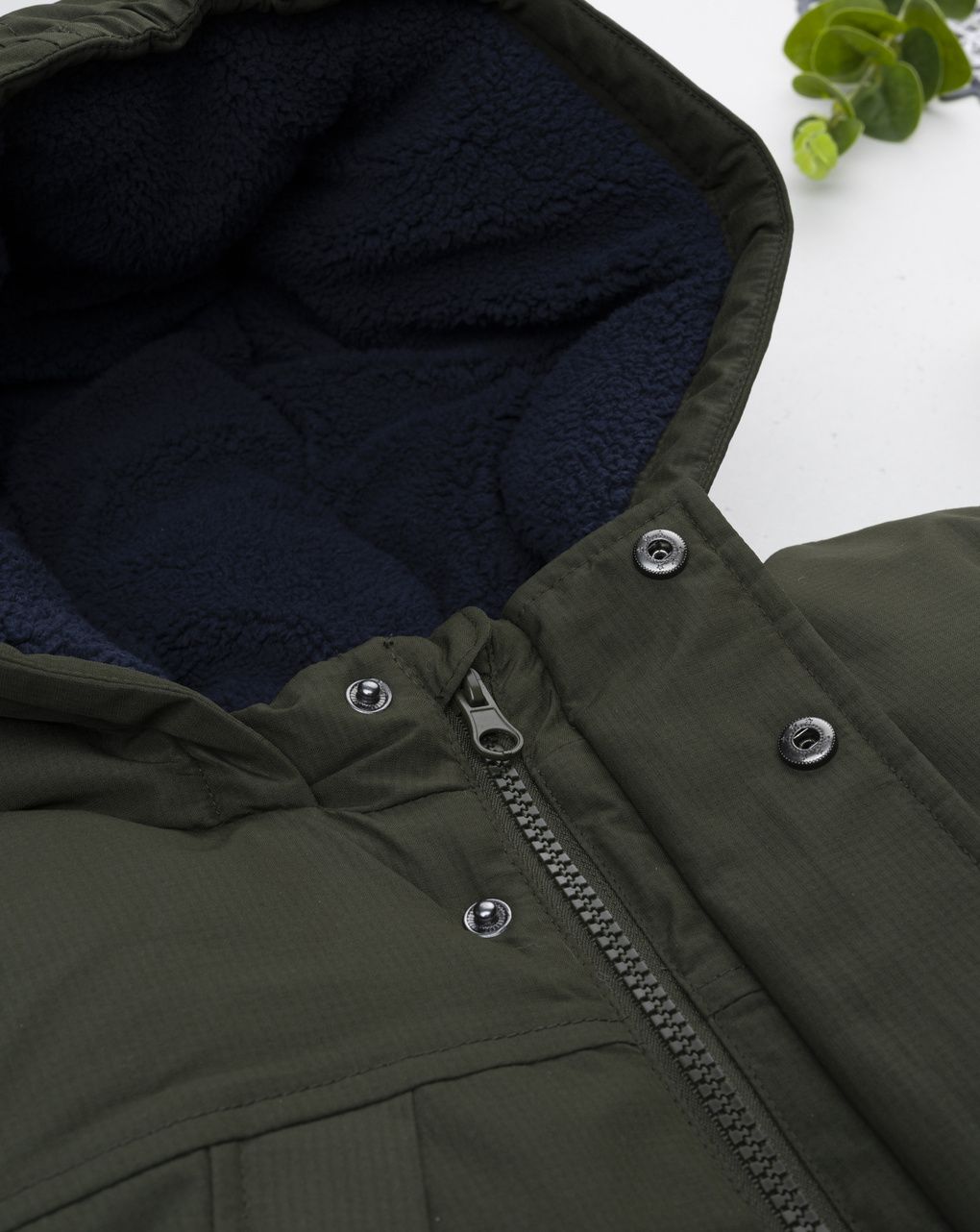 Piumino bambino verde scuro