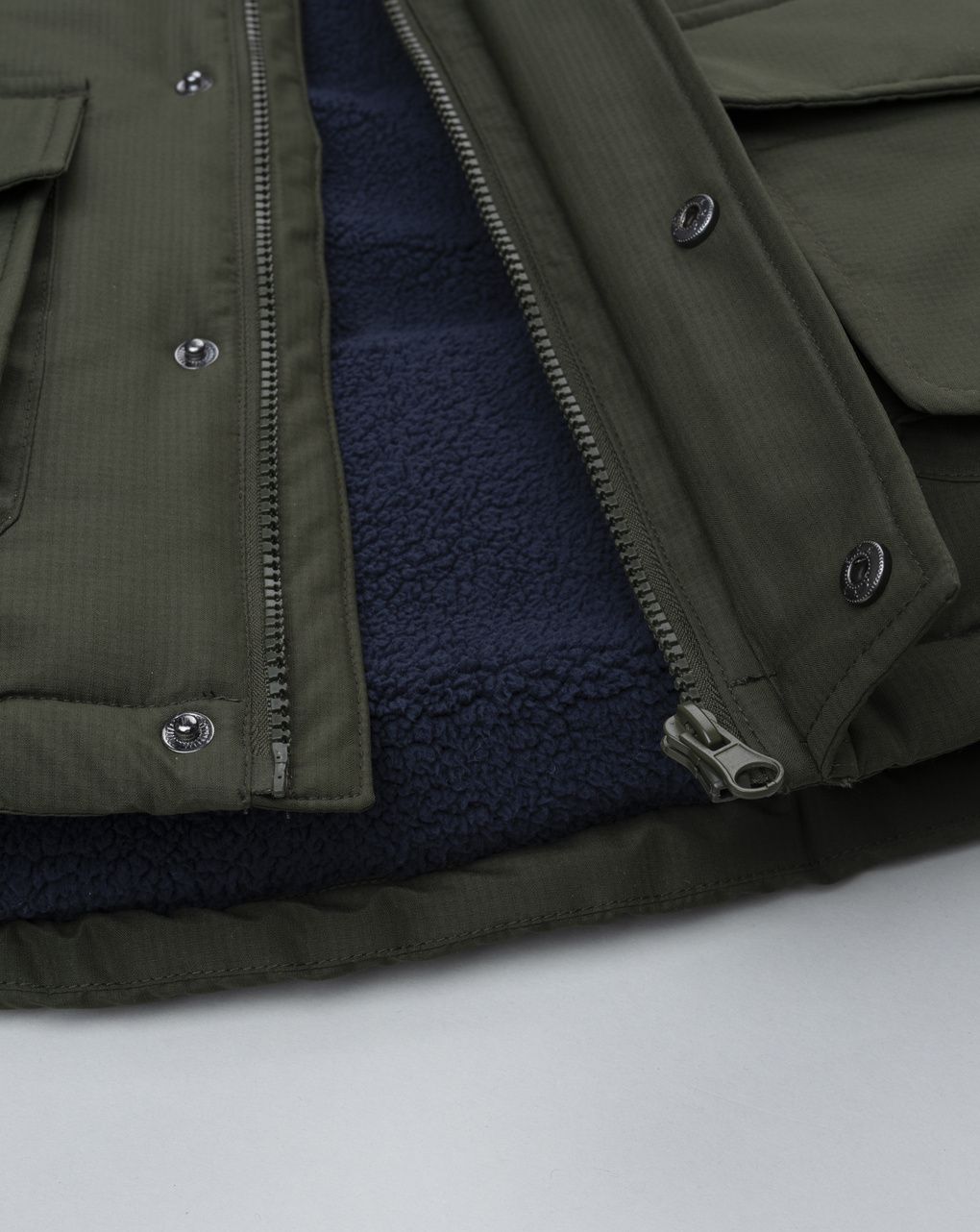 Piumino bambino verde scuro