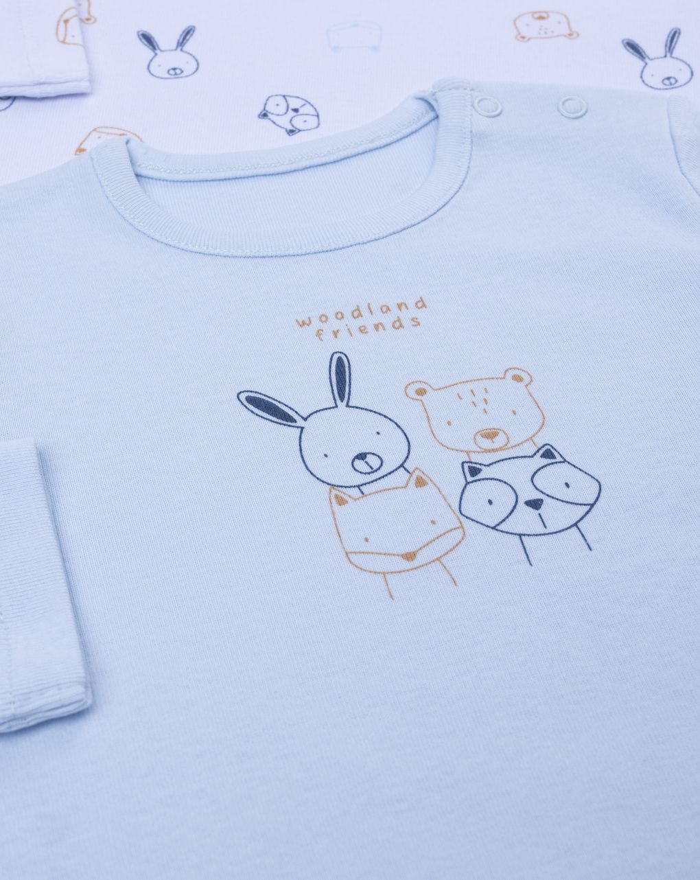 Pack 2 body bambino maniche lunghe animaletti