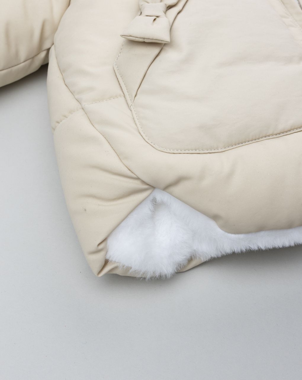 Giubbino bimba imbottito beige
