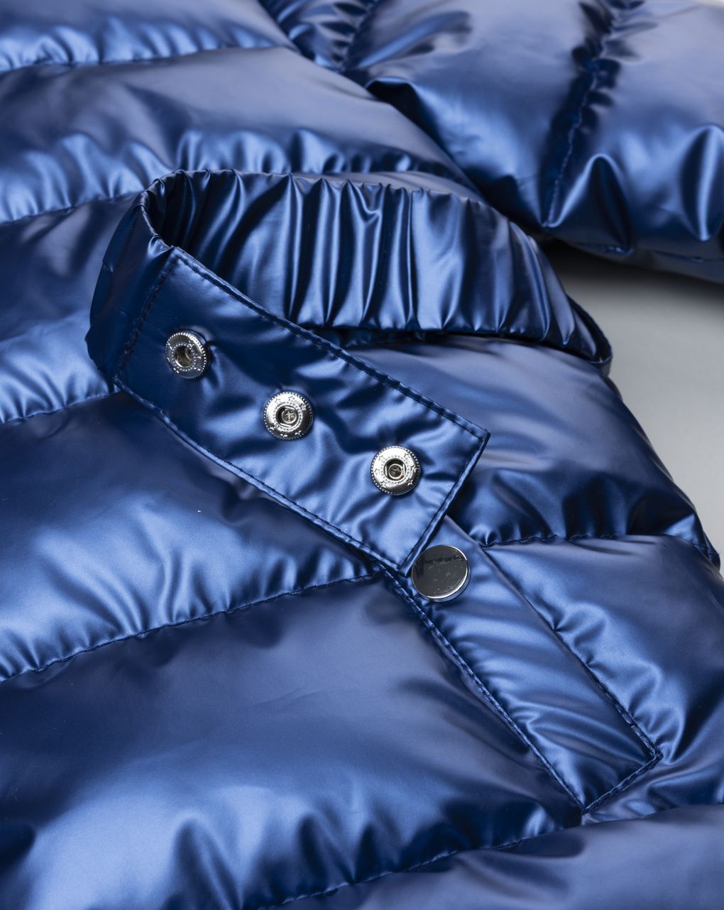 Cappotto svasato bambina blu