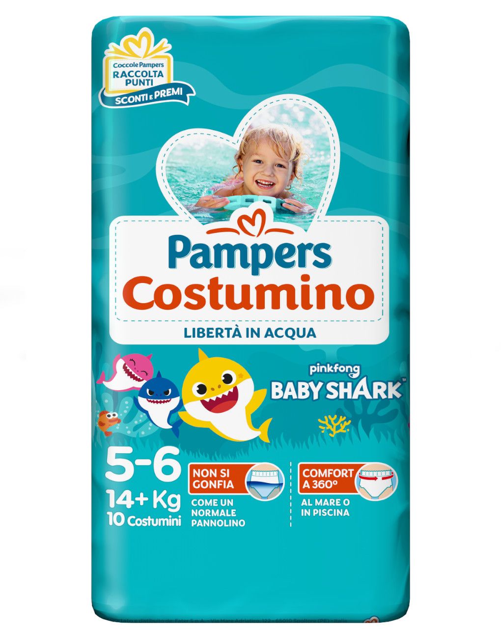 Pampers il costumino taglia 5-6 (14+ kg) – 10 pz