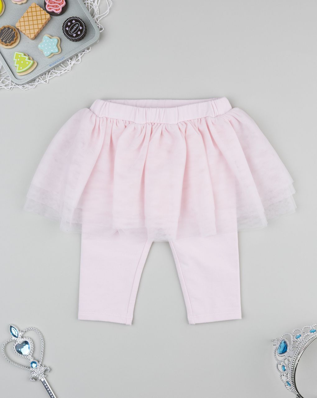 Legging gonna tulle rosa bimba