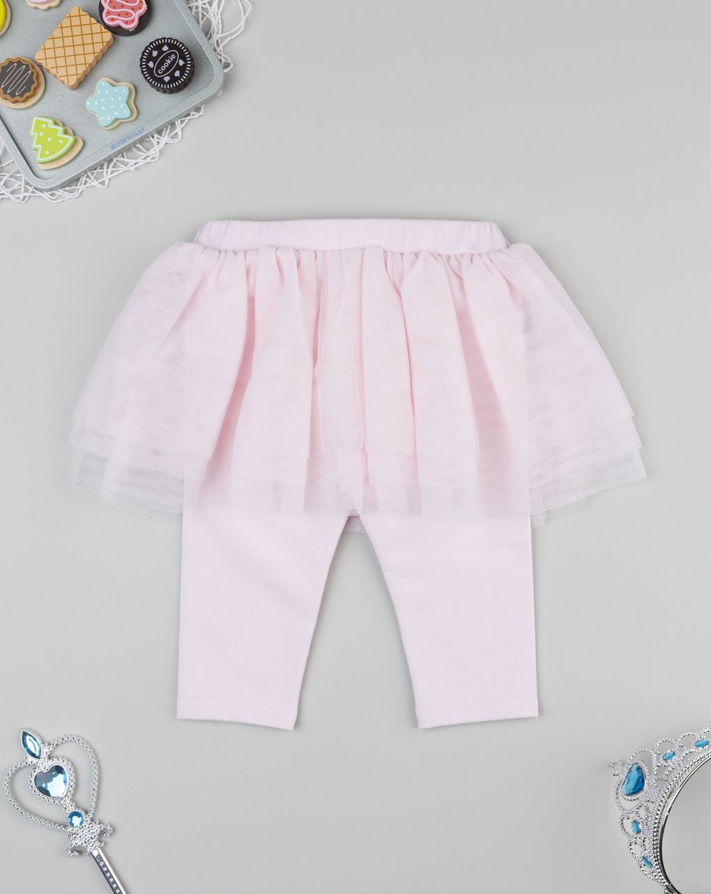 Legging gonna tulle rosa bimba