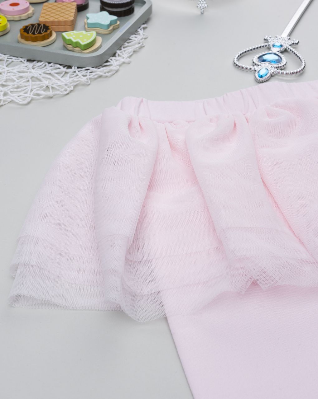 Legging gonna tulle rosa bimba