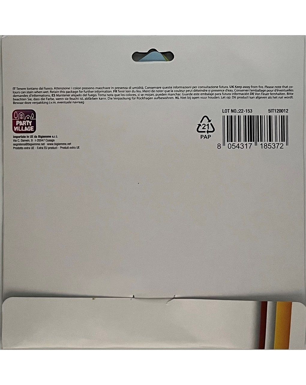 Festone buon compleanno 185x14 cm - animali della giungla