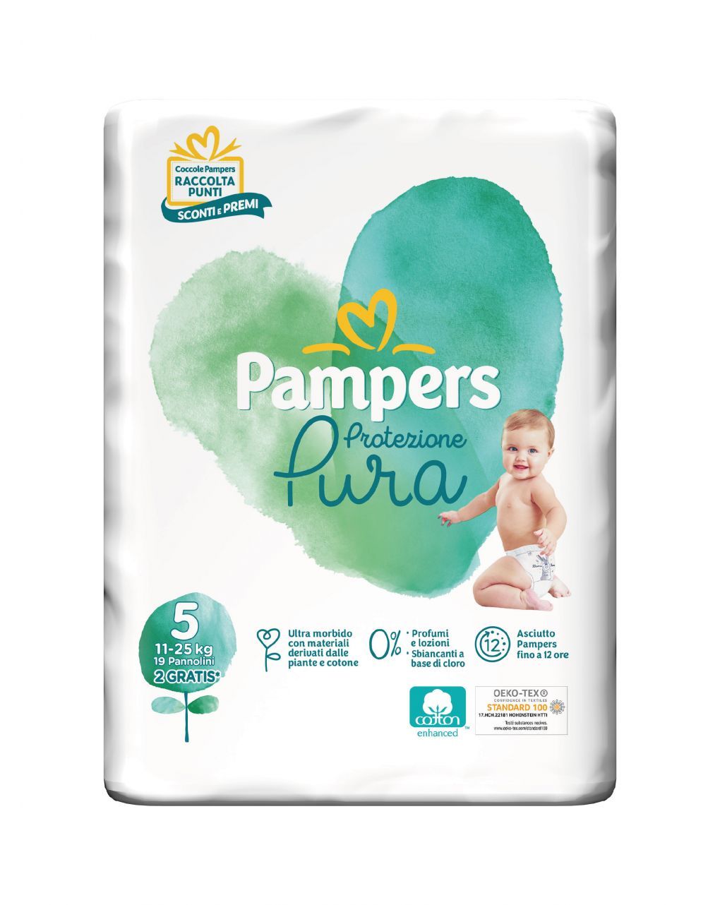 Pampers protezione pura junior (11-25kg) - 19pz