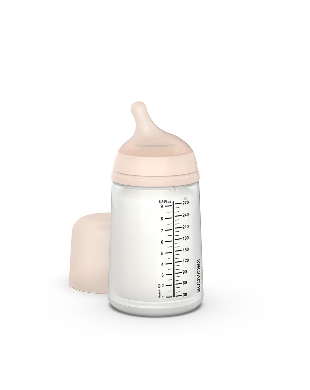 Biberon zero.zero anticolica a flusso medio 270 ml dai +3 mesi - suavinex