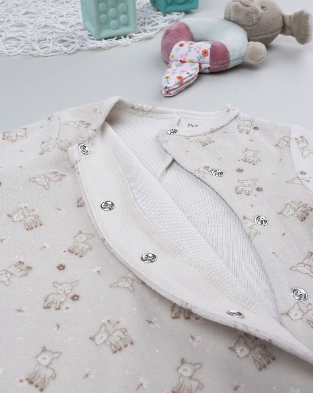 Tutina bimba marrone allover