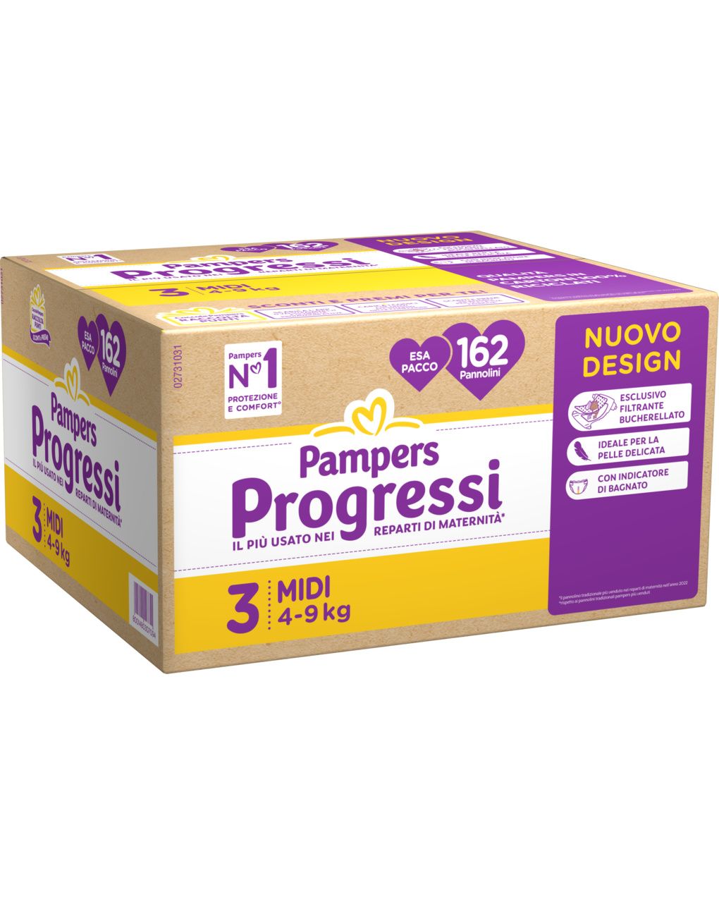 Progressi taglia 3 midi esa pacco x162 - pampers