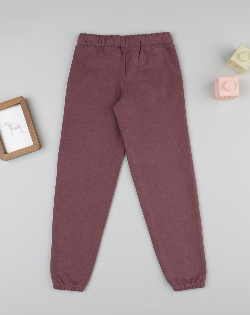 Pantalone bambina rosa scuro "fiori"