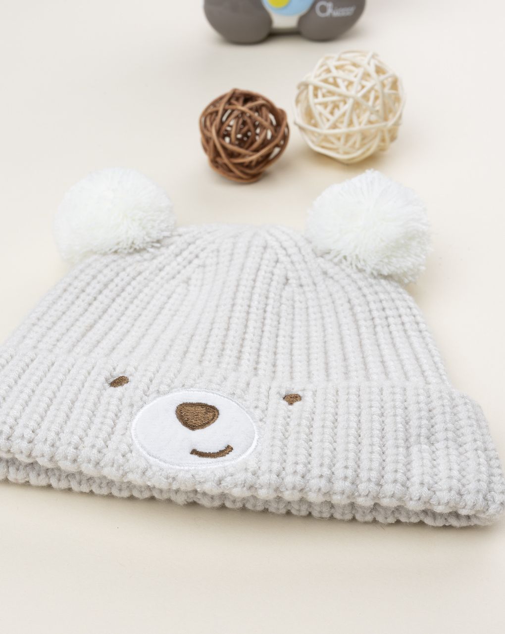 Cappellino neonato orsetto