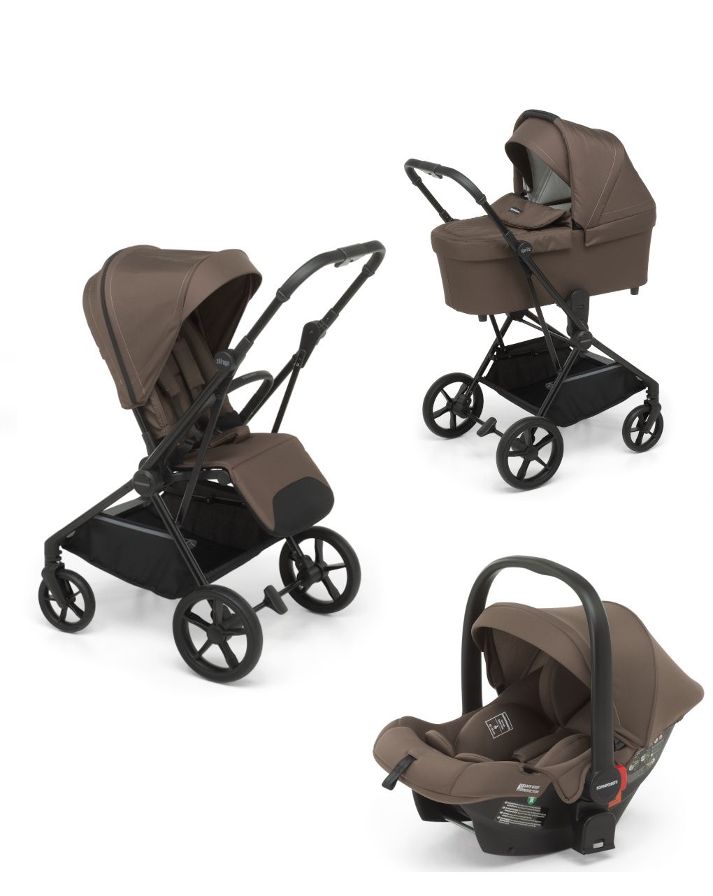 Trio spritz car seat spritz i-size cacao - foppapedretti