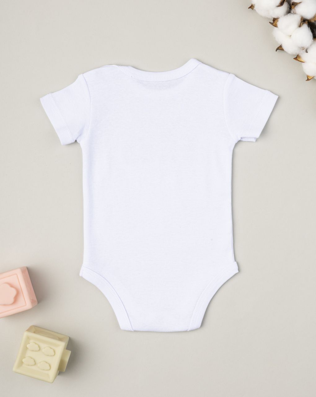 Body unisex bianco coniglietti