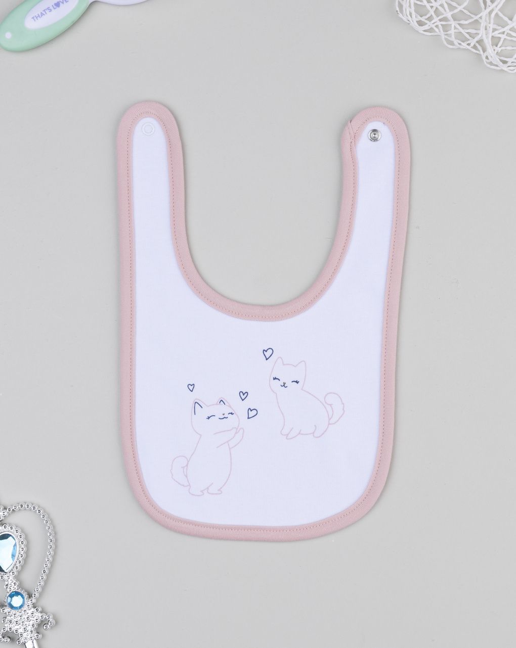 Bavaglino bimba gattini