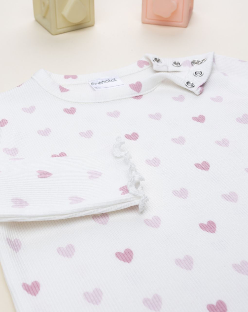 Pigiama lungo bambina cuori