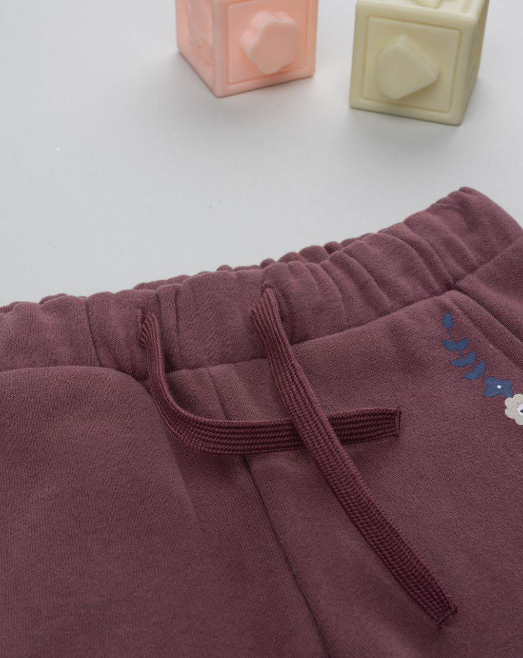 Pantalone bambina rosa scuro "fiori"