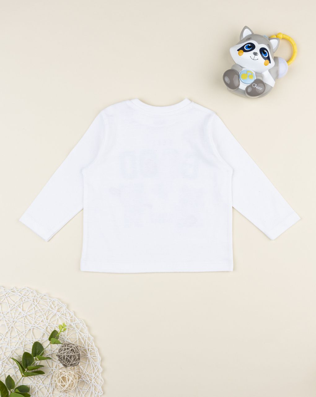 T-shirt bimbo bianca "feel good"