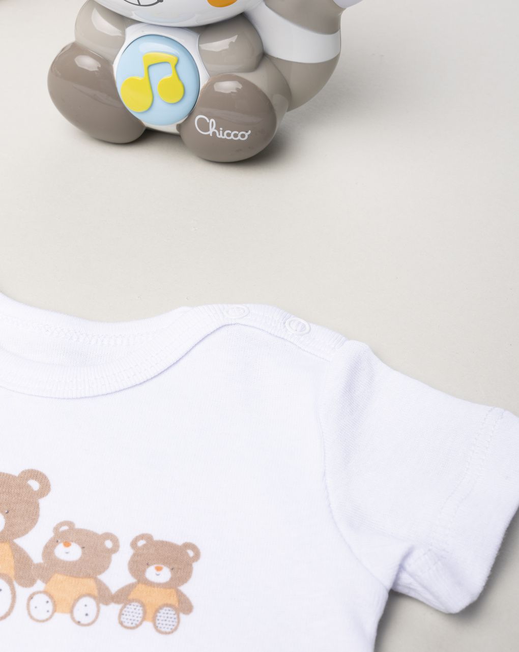 Body unisex bianco orsetti