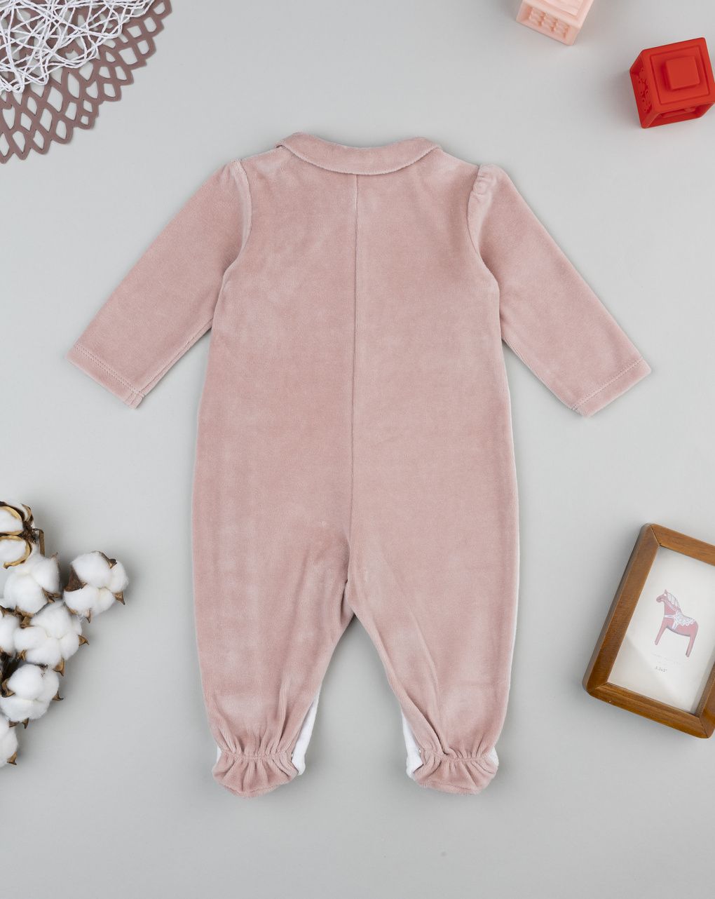 Tutina bimba bicolor bianco/rosa