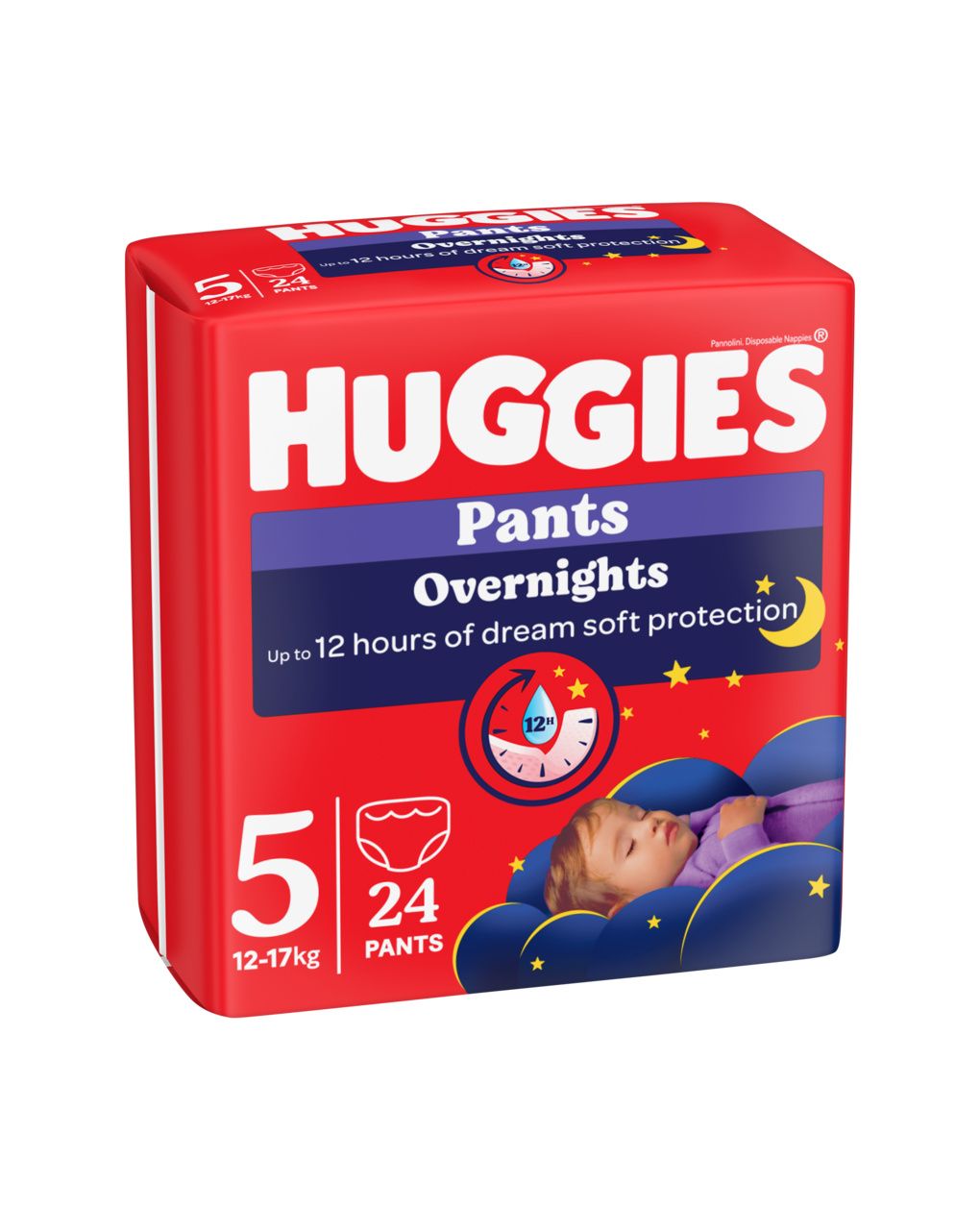 Pannolino overnight mutandina tg. 5 24pz - huggies