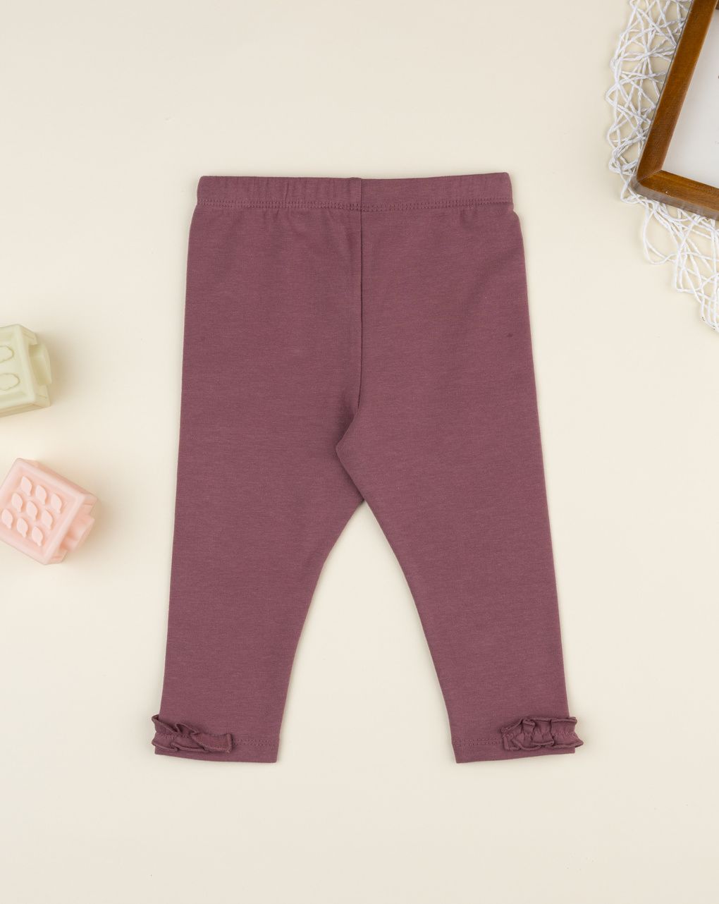 Legging felpati bimba rosa coniglietto