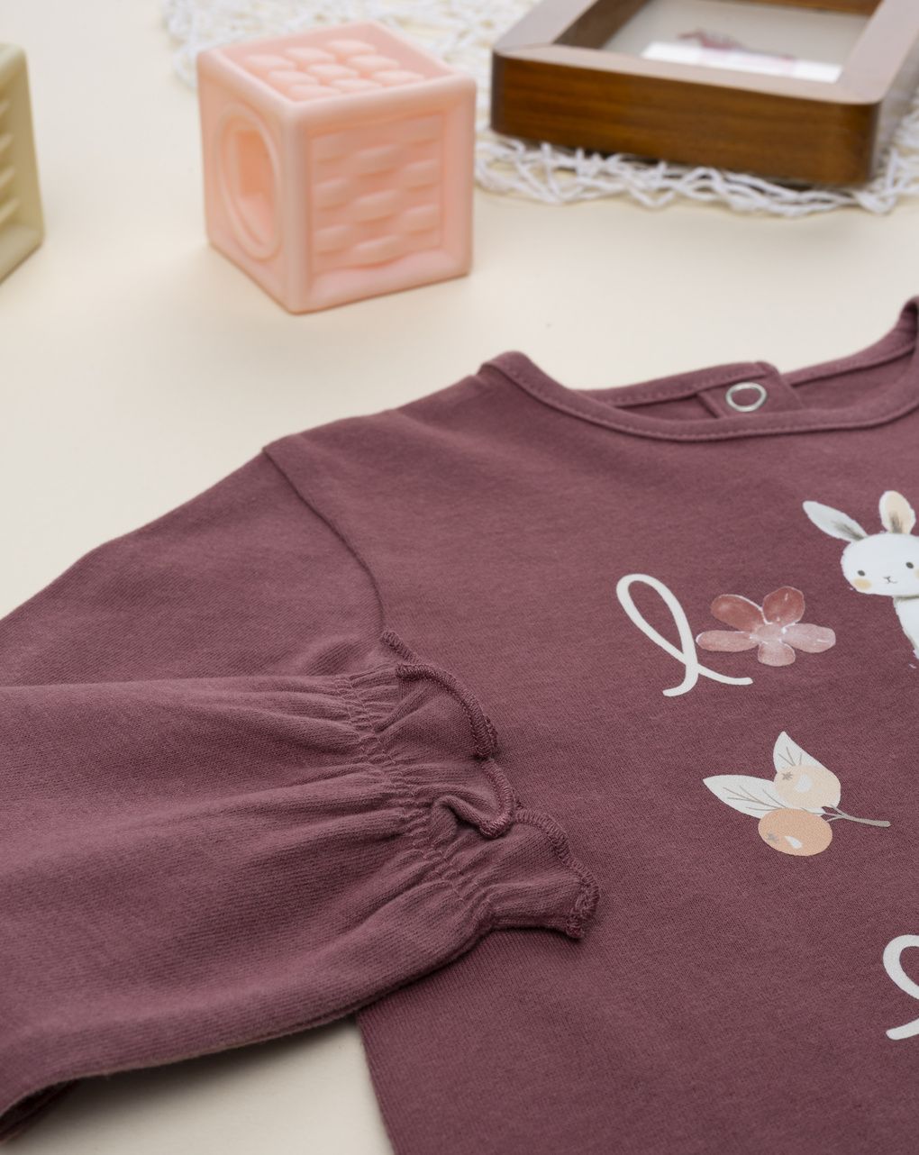 T-shirt bimba rosa scuro stampata